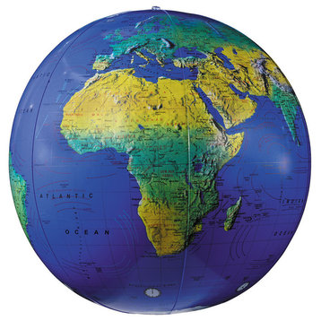 Inflatable Topographical World Globe