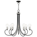 Livex Lighting - Livex Lighting 42927-04 Bari - Seven Light Chandelier - Canopy Included: Yes  Canopy DiBari Seven Light Cha Black/Brushed NickelUL: Suitable for damp locations Energy Star Qualified: n/a ADA Certified: n/a  *Number of Lights: Lamp: 7-*Wattage:60w Medium Base bulb(s) *Bulb Included:No *Bulb Type:Medium Base *Finish Type:Black/Brushed Nickel