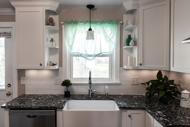 Inspiration for a transitional kitchen remodel in Boston