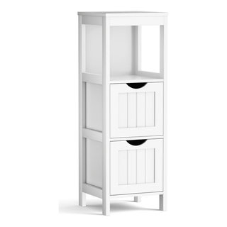 Costway 71'' Tall Tower Bathroom Storage Cabinet Organizer Display - See Details - Grey