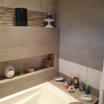 Rénovation complète d'une salle de bains de 8M2 avec WC.