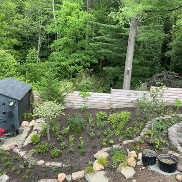 Conservation and rain gardens landscape