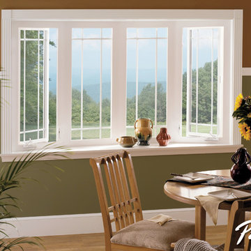 Upgrade your kitchen space with ThermaStar by Pella® 25 Series vinyl bow windows