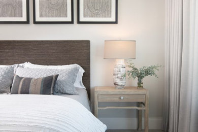 Example of an eclectic bedroom design in Miami