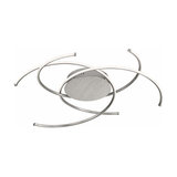 Juls LED ceiling light, brushed aluminium