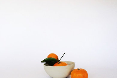 Small Concrete Bowl / White