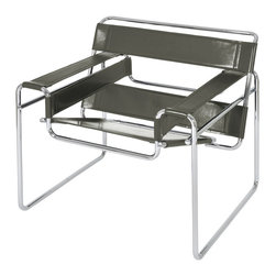 Wally Lounge Chair | Grey - Armchairs And Accent Chairs