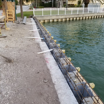 600 feet of seawall