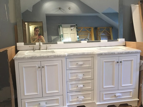 Help What Size Mirror For 72inch Vanity, What Size Round Mirror For 72 Inch Vanity