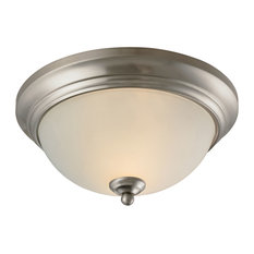 Thomas Lighting 7002FM Huntington 2 Light 11"W Flush Mount Bowl - Brushed