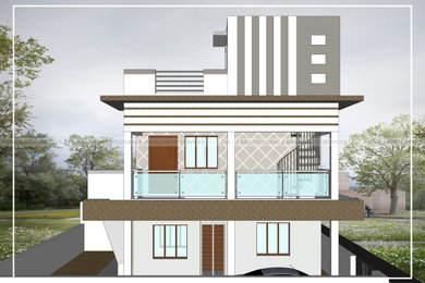 Elevation Design - Mr. Sadish's Residence @ Arumuganeri