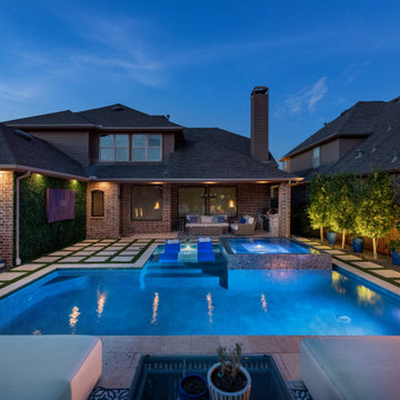 Small Space Modern Contemporary Straight Line Pool