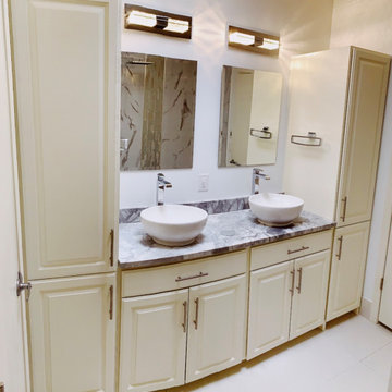 Built-in double vanity