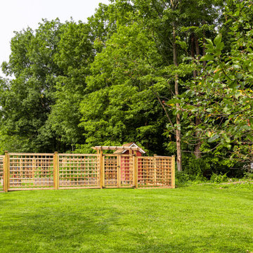 Cedar Garden Fence and Arbor