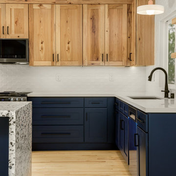 Modern eclectic Blue & Hickory kitchen in Burbank