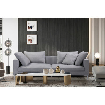 Alexi Modern Living 3 Seater Sofa, Gray