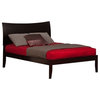 Atlantic Furniture Soho Bed With Open Foot Rail, Espresso, Queen Size
