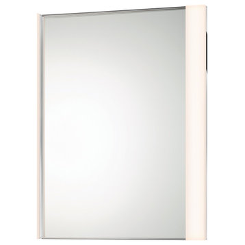 Vanity LED Wide Vertical Mirror Kit With Optical Acrylic Shade