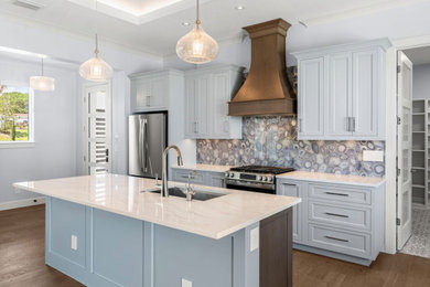ADU Kitchen with Agate Backsplash