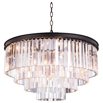 Sydney Collection Pendent Lamp, Clear, Mocha Brown