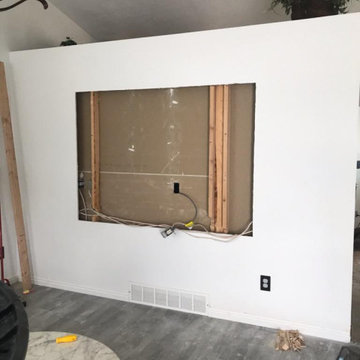 Custom in wall flush Tv mount