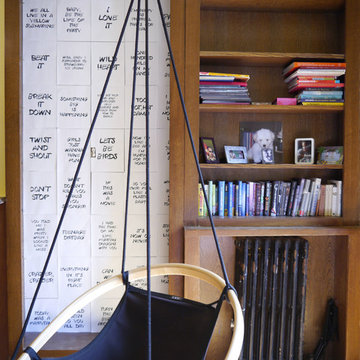 A Brownstone Library becomes a Functional Family Home