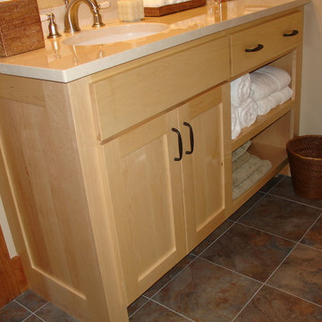 Maple Vanity Close up