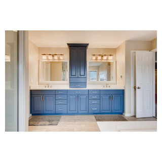 Navy blue vanity - Transitional - Bathroom - Denver - by Denver Design ...