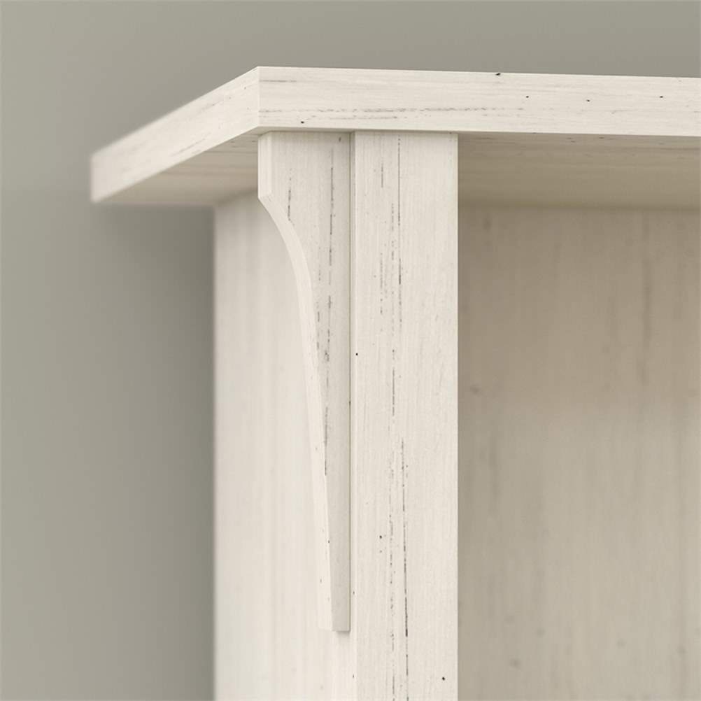Scranton & Co Wood L Shaped Desk with Hutch in Antique White ...
