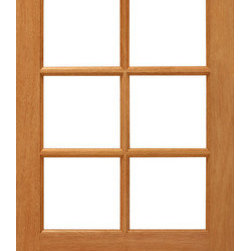 8-lite Interior Brazilian Mahogany 1 Panel IG Glass Single Door - Interior Doors