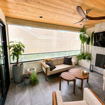 Manual Patio Shades for Sun & Privacy Control