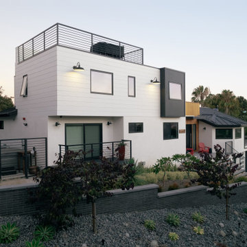 black + white beach house / san clemente