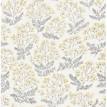 Yellow Wethersfield Peel and Stick Wallpaper Bolt