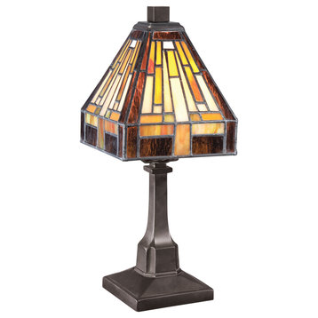 Quoizel TF1018T Stephen 1 Light 12" Tall Table Lamp - Vintage Bronze
