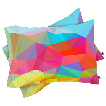 Deny Designs Three Of The Possessed Crystal Crush Pillow Shams, Queen