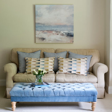 Country Sitting Room with Coastal Twist