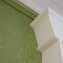 Fabric wall system around molding - Upholstery Fabric
