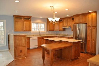 Arts and crafts kitchen photo in Denver
