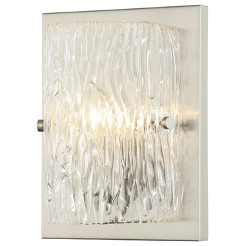 Morgan One Light Wall Sconce in Brushed Nickel