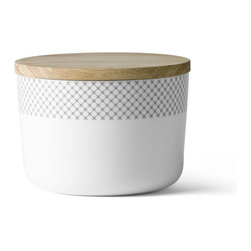 Menu Grey Stitches Jar Small - Kitchen Canisters And Jars