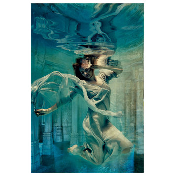 Lady Floating, the Water Artwork S, Andrew Martin One Moment, Time