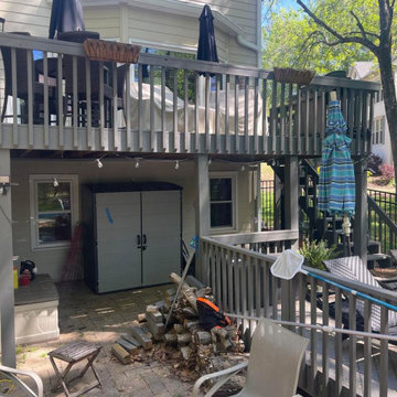 Marietta, GA Deck Resurface and Deck Extension with Trex Enhance Natural Series