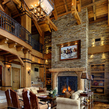 Living Room - Building A Rustic House