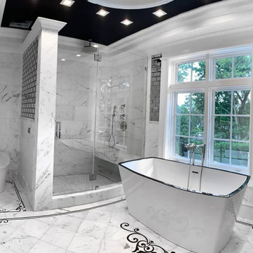 Bathroom Floor Lace Waterjet Tile Border