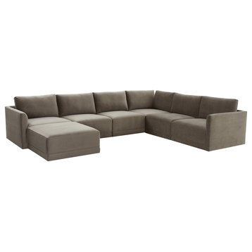 Willow Taupe Modular Large Chaise Sectional