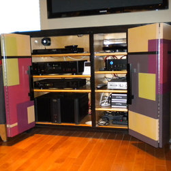 Custom Audio Equipment Storage Cabinet - Products