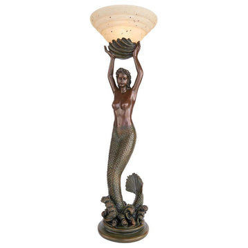 Design Toscano Table Top Goddess Offering Mermaid Lamp