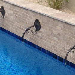 Bronze and Copper Spouts for Pool Water Feature - Outdoor Fountains And Ponds