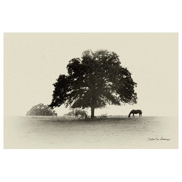 "Horses and Trees I" Digital Paper Print by Debra Van Swearingen, 32"x22"
