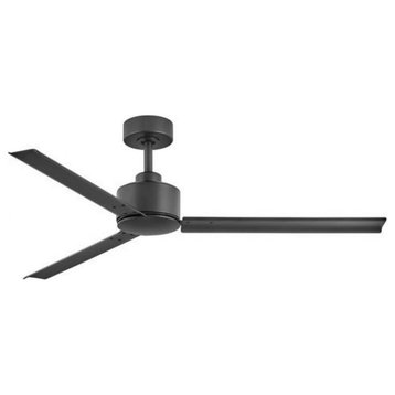 56 Inch 3-Blade Ceiling Fan-Matte Black Finish - Ceiling Fans - 81-BEL-4243668